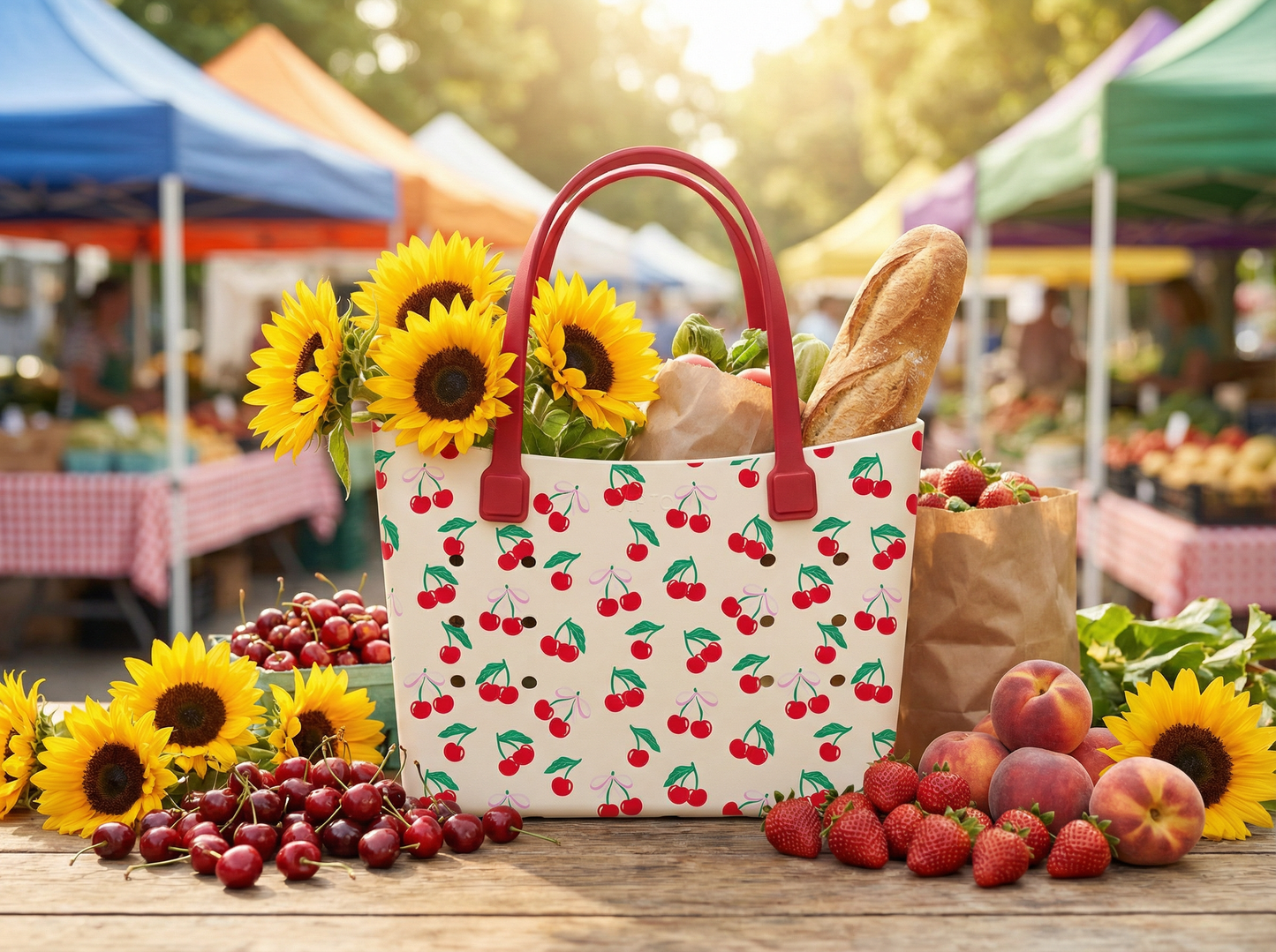 Cherries Tuff Tote