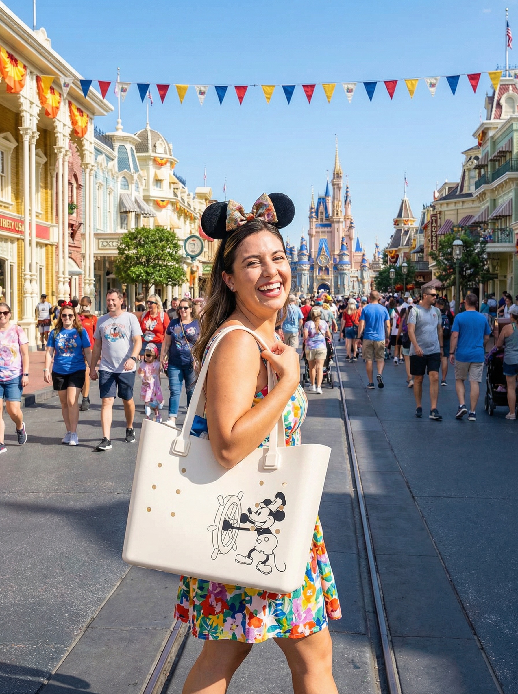 Steamboat Willie Tuff Tote (Cream)